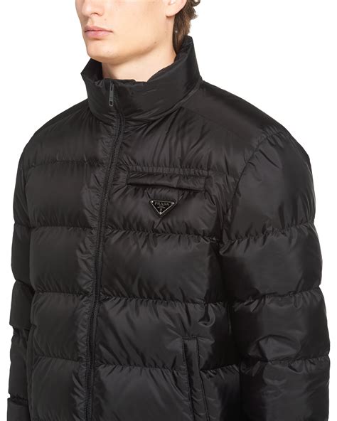 prada biker jacket|Prada nylon cropped puffer jacket.